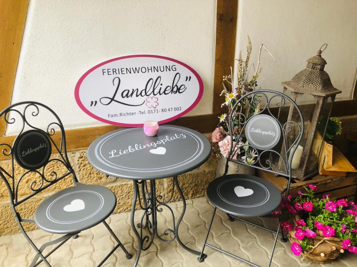Ferienwohnung Landliebe Rudolstadt Esterno foto